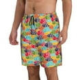 thumbnail image 2 of Logiee Colorful Fish 2 Print Mens Swim Trunks Quick Dry Board Shorts,Breathable Hawaii Beach Shorts Swimwear Bathing Suits-3X-Large, 2 of 6