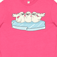 thumbnail image 4 of Inktastic 3 Cute White Harp Seals on Ice Youth T-Shirt, 4 of 5