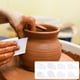 thumbnail image 5 of 8 herramientas texturizadas para recortar cerámica - Juego de 8 tablas de cuña de arcilla acrílica para esculpir y tallar cerámica, base redonda plana blanca para modelar y preparar cerámica, 5 of 9