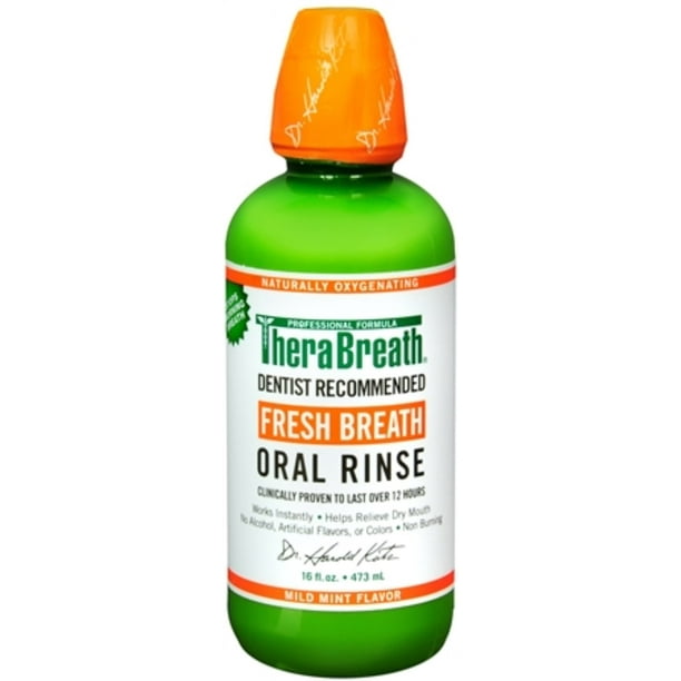 TheraBreath Fresh Breath Oral Rinse 16 oz (Pack of 3)