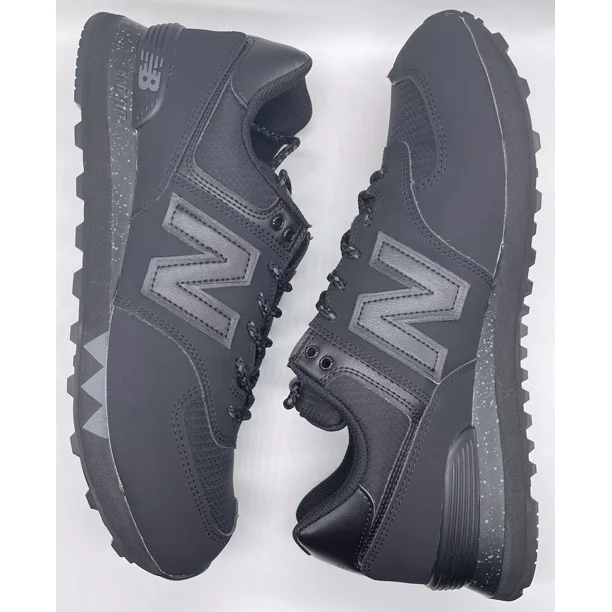 New Balance Mens 574 Outdoor Pack Triple Black ML574FV Size 10 D NWOB RARE NOS