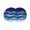 Blue, variant on Sage Green Ombre Round 15 Inch Placemats Set of 4, Modern Moire Abstract Art Luxury HeatResistant Non Slip Place Mats for Dining Table, Wipeable Braided Kitchen Table Mats for Housewarming