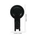 thumbnail image 2 of AURARMLET 2Ud De Succión Para Pared Negros Resistentes Y Removibles Sin Herramientas, 2 of 7