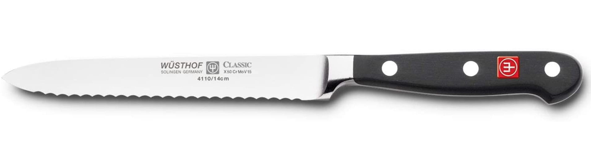 W4110/14 1040101614 Wusthof Classic 4110 Serrated Utility Knife, 5