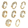 thumbnail image 1 of Lot de 8 Bijoux de Pied Réglables Simple Tring (Or), 1 of 5