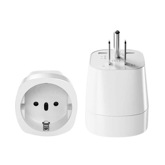US Travel Adapter Socket German Plug ABS White for EU to US Canada Mexico Thailand etc Charging Electronic Devices