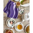 thumbnail image 4 of Purple Ombre Kitchen Dish Towels for Drying Dishes Set of 2, Abstract Art Moire Ocean Waves Waffle Weave Microfiber Hand Tea Bathroom Towels Quick Dry & Absorbent Towel 15.7x23.6, 4 of 7