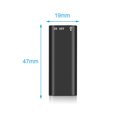thumbnail image 2 of 8GB Ultra-Compact Voice Recorder with 1536kbps PCM Linear Recording, 48H Continuous Recording, One-Touch Operation, MP3 Player Function, USB Type-C, Lightweight Portable Audio Recorder (19x47mm), 2 of 6