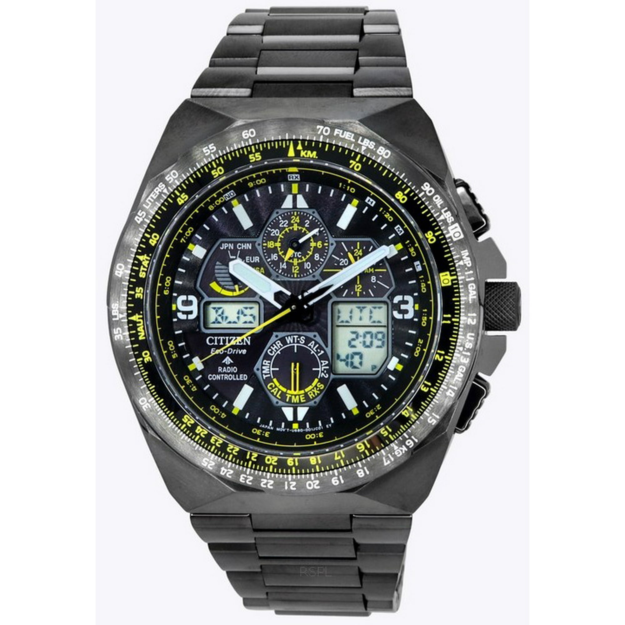 Citizen Promaster Skyhawk A T Black Dial Chronograph Eco Drive Diver s JY8127 59E 200M Men s Watch
