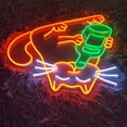 thumbnail image 4 of Handmadetneonsign Drinking cat Neon Sign, Drinking cat Led Sign, Wall Decor, Cat Led Light, Custom, 4 of 5