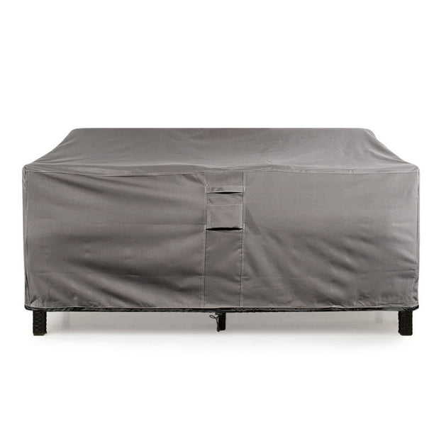Love Seat Cover Weatherproof Outdoor Patio Sofa Protector Medium Grey