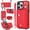 Red, variant on Zipper Crossbody Wallet Case Card Slot Leather Protective Cover for iPhone 14/15/16/17 Plus Pro Pro Max