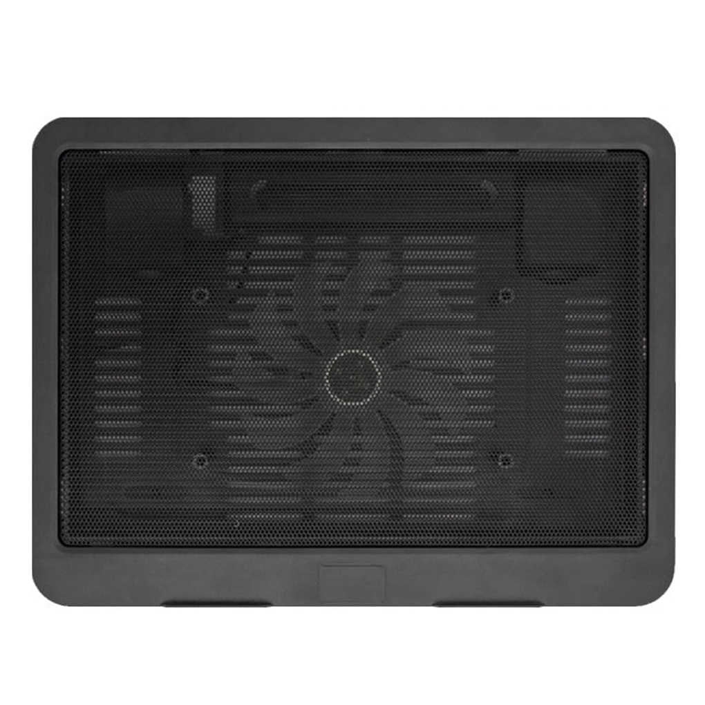 Laptop Cooler Ultra Slim Laptop Cooling Pad Chill Mat Quiet Fans USB Black 