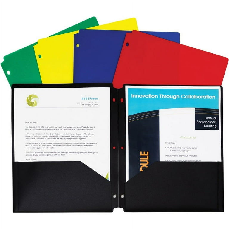 Two-Pocket Heavyweight Poly Portfolio Folder, 11 x 8.5, Yellow, 25/Box Two-Pocket Heavyweight Poly Portfolio Folder, 11 x 8.5, Yellow, 25/Box