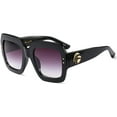 thumbnail image 1 of FEISEDY Oversized Square Sunglasses Multi Tinted Glitter Frame Stylish Inspired B2276, 1 of 6