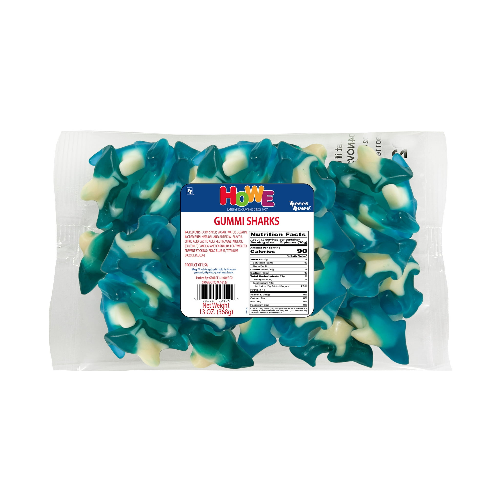 Howe Gummi Sharks Gummy Candy, 13 oz, Bag