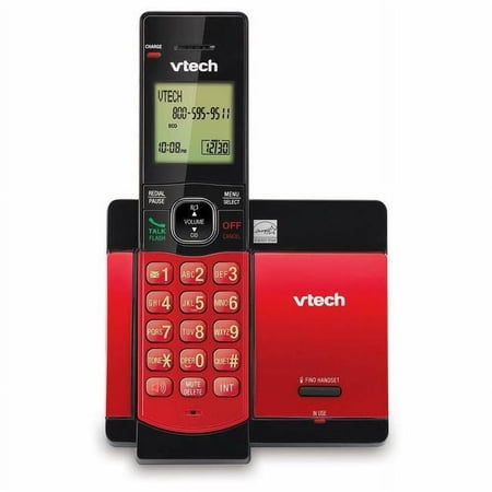 UPC: 0735078037121 | VTech CS5119-16 6.0 Expandable Cordless Phone with 1 Handset  Caller ID  Handset Speakerphone  Red – Quantity 1