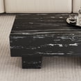 thumbnail image 5 of Coffee Table, Modern Rectangular Dining Table Patterns Center Table Wood Cocktail Table, 5 of 8