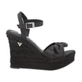 thumbnail image 2 of Sandalia De Plataforma Irlanda Con Yute Natural Cabra Piel Marsella Negro Para Mujer, 2 of 5