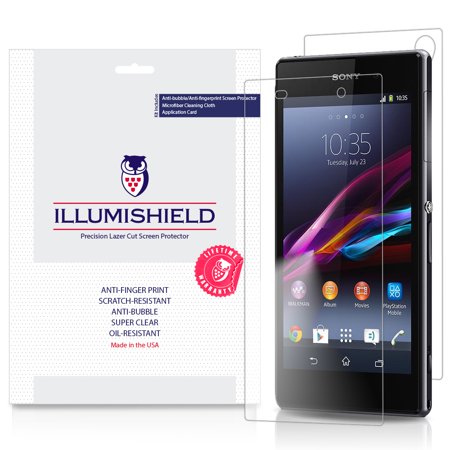 3x iLLumiShield Screen Protector & Full Body Skin Front+Back for Sony Xperia