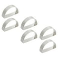 thumbnail image 1 of 6 anillos de servilleta de metal con hebillas para servilletas, soporte para servilletas en forma de D para mesas. Argén, 1 of 9