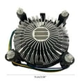 thumbnail image 5 of Necvior CPU Cooler with 90mm CPU Fan 12V 0.2A 4Pin Aluminum Heatsink for Intel LGA 775/1150/1155/1156/1151/1200, 5 of 7