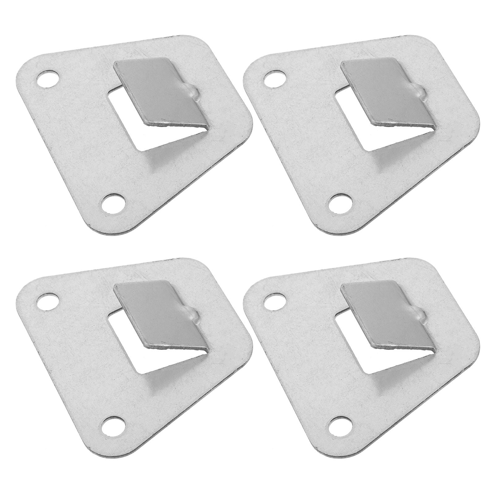 Healifty 4Pcs Range Hood Hook Metal Mounting Plate Durable Wall Mount Plate for Cooker Hood
