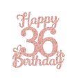 thumbnail image 5 of Cake topper veegood 36.º rosa dorado con glitter 18,5 cm, 5 of 5
