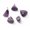 Amethyst, variant on 20pcs Reiki Nugget Gemstone Charms Irregular Chakra Stone Pendants 23-30mm-Rose Quartz