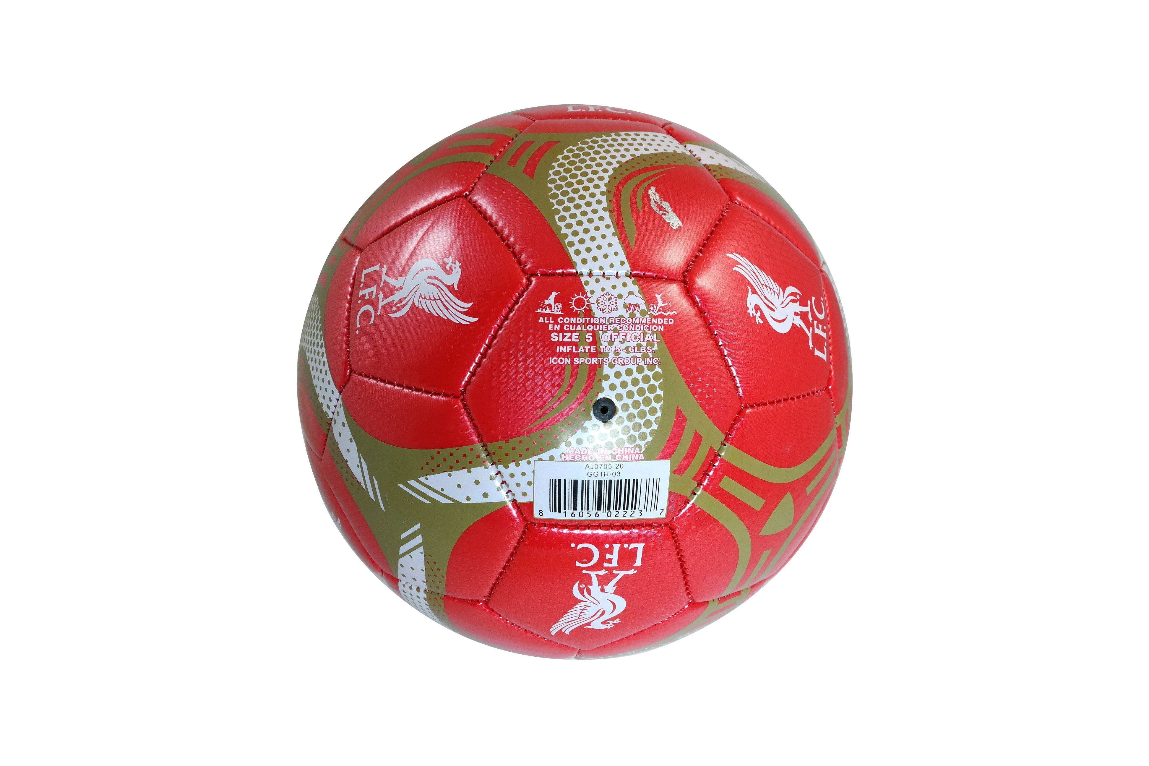 Liverpool F.C. Authentic Official Licensed Soccer Ball Size 5 -02-3