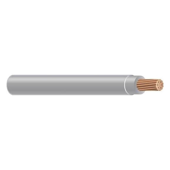 Southwire THHN Building Wire, Copper, 6 AWG, 1C, Gray, Stranded, 500 ft 25464905
