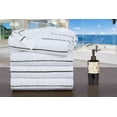 thumbnail image 2 of Ample Decor 100% Cotton Set of 4 Beach Towel Large Cabana Striped - Brown -30 x 68 inch, 2 of 6