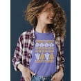 thumbnail image 2 of Churro Pattern Fiesta Print Graphic Women's T-shirt, 2 of 4
