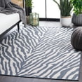 thumbnail image 4 of SAFAVIEH Machine Washable Rug Indoor/Outdoor Bermuda Collection - Bermuda Rada Abstract Indoor/Outdoor Area Rug, Navy/Ivory, 8' x 10', 4 of 12