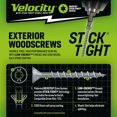 thumbnail image 6 of Velocity Exterior Wood Screw Kit, 108 Steel Screws, 6 Sizes, 2 Bits with Stick-Tight Technology, 6 of 8