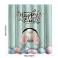 thumbnail image 3 of NWOKYZGH 1Pc Cute Easter Shower Curtain, Funny Bunny Vintage Flower Spring Shower Curtains for Bathroom, Retro Floral Shower Curtain Set with Hooks 70x70 Inches, 3 of 6