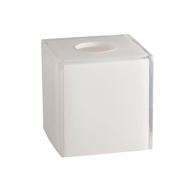 Kraftware 62509 Support de Mouchoirs Glacier Frost, Blanc