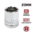 thumbnail image 2 of Powerbuilt 1/2 in. Drive x 23mm 6 Point Socket - 940100, 2 of 5