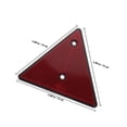thumbnail image 4 of unbranded 2 Pcs Triangles Réfléchissants d'Avertissement Routier pour Voitures Panneau Triangle de Sécurité d'Urgence Matériau Rouge Foncé, 4 of 5