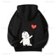 thumbnail image 3 of Sudadera con capucha térmica informal a juego para recién casados Sudadera con capucha de moda Y2k Sudadera con capucha de dinosaurios a juego para parejas Sudadera con capucha con estampado de bolsil, 3 of 5