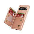 thumbnail image 2 of for Google Pixel 9 Pro XL Wallet Case with Stand-4 Card Holder Slot Hidden Bracket Double Magnetic Clasp PU Leather Slim Shockproof Hybrid TPU Frame Phone Cover for Google Pixel 9 Pro XL, Rosegold, 2 of 8