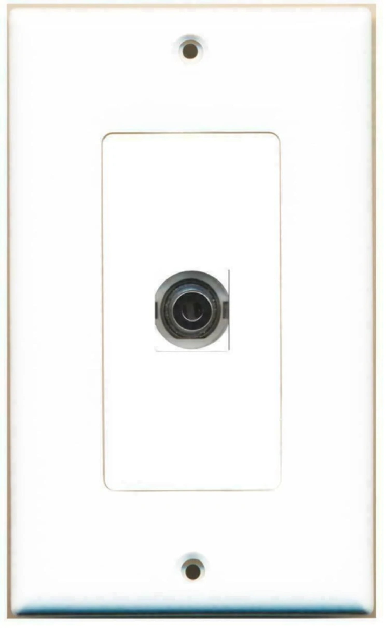 DecorZ 3.5mm AudioHeadphone Jack Port Wall Plate Decorative