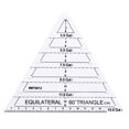thumbnail image 4 of Línea de acolchado acrílico Línea de hombro Escote guía de costura Plantillas de tela antideslizante Herramientas de creación de telas para principiantes 6 piezas Methold HA012170-00, 4 of 7
