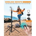 thumbnail image 3 of Phone Tripod, 86 Tall Tripod for iPhone with Flexible Gooseneck & Remote, Portable Cellphone Tripod Stand, Aluminum Travel Tripod for Selfies, Video Recording, Compatible with iPhone Android, 3 of 5