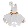 thumbnail image 1 of Baby Security Blanket Bright Color Plush Comfortable Baby Snuggle Blanket Cute Animal Doll White, 1 of 4