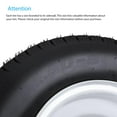 thumbnail image 5 of Emorefun Emorefun Trailer Tires with 8" Rims, 4.80-8 4.80x8 480-8, 5 Lug on 4.5", Load Range C, 6PR, Set of 4, 5 of 6