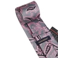thumbnail image 6 of HISDERN Paisley Ties for Men Classic Extra Long Floral Tie and Pocket Square Formal Silk Necktie Set, 6 of 12