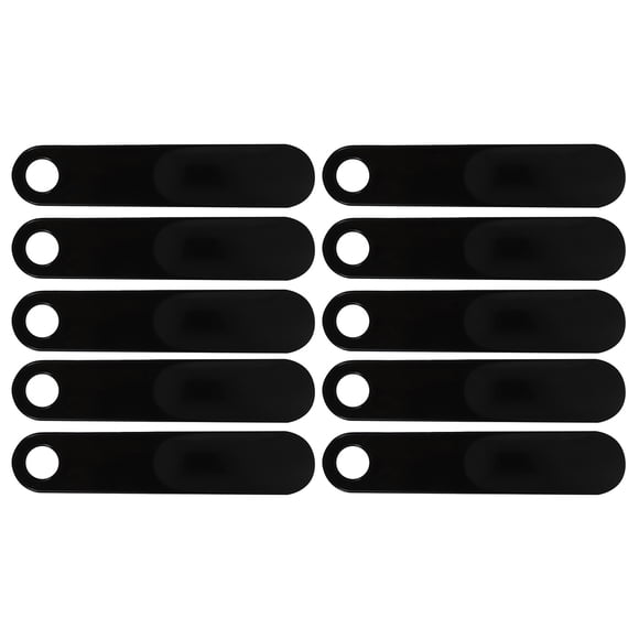 KAKOWELY Durable ABS Hangable Shoehorn for Shoe Use Black Easily Slide without Hurting Ankle 10 Pcs,7.48"X1.57"X0.2"