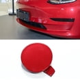 thumbnail image 3 of Front Bumper Tow Hook Cover Towing Hook Cover Cap for Tesla Model 3 2017-2023, 3 of 9