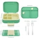 thumbnail image 2 of Mimifly Lonchera Bento para Niños a Prueba de Fugas con 5 Compartimentos, Contenedor de Alimentos Portátil con Utensilios, Apto para Microondas y Lavavajillas, Rosa Roja, 2 of 6